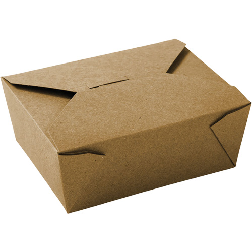 Contenants pour aliments &agrave; emporter Kraft, Ondul&eacute;, Rectangulaire M & M Nord Ouest Inc