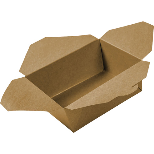 Contenants pour aliments &agrave; emporter Kraft, Ondul&eacute;, Rectangulaire M & M Nord Ouest Inc