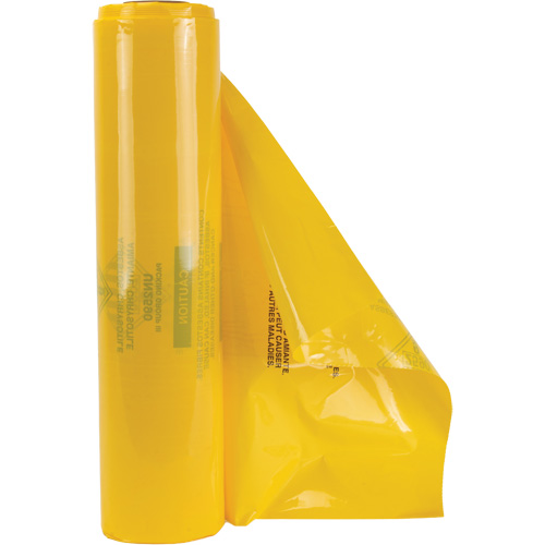 Hazardous Waste Liners, Asbestos, 40" L x 35" W, 3 mils M & M Nord Ouest Inc