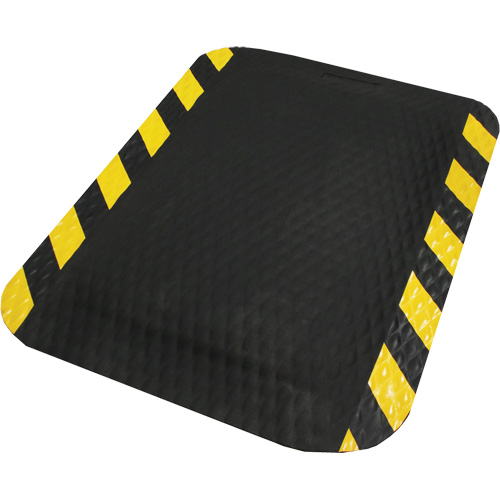 Hog Heaven Mat, Diamond, 2' x 3' x 5/8", Black/Yellow, Nitrile M & M Nord Ouest Inc