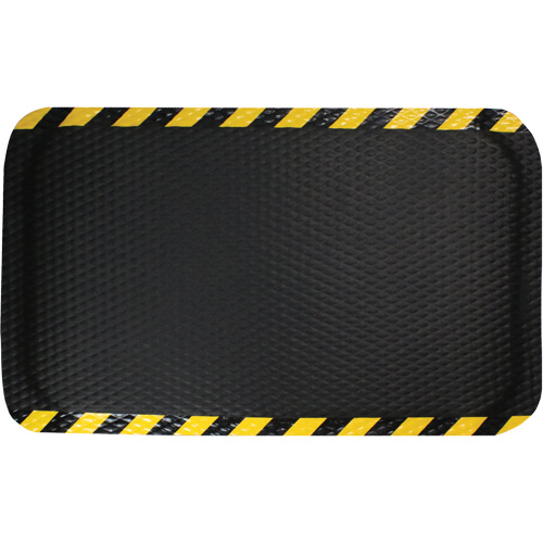 Hog Heaven Mat, Diamond, 3' x 5' x 5/8", Black/Yellow, Nitrile M & M Nord Ouest Inc