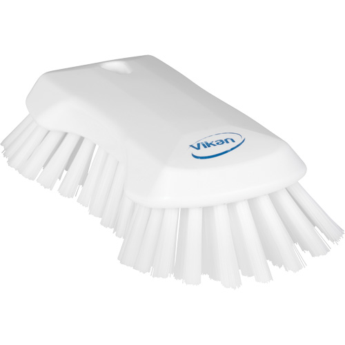 Brosse &agrave; main, Soies Tr&egrave;s ferme, Longueur de 9-1/10", Blanc M & M Nord Ouest Inc