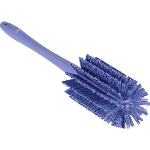 Medium Brush with Handle, Stiff Bristles, 17" Long, Purple M & M Nord Ouest Inc