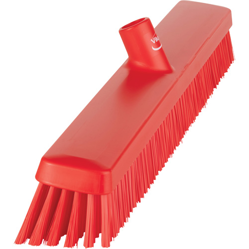 Heavy-Duty Push Broom, Fine/Stiff Bristles, 24", Red M & M Nord Ouest Inc