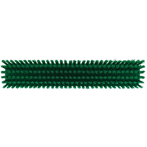 Push Broom Head, Fine/Stiff Bristles, 16-1/2", Polyester/Polypropylene, Green M & M Nord Ouest Inc