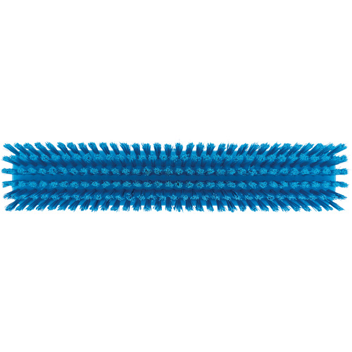Push Broom Head, Fine/Stiff Bristles, 16-1/2", Polyester/Polypropylene, Blue M & M Nord Ouest Inc
