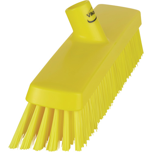 Push Broom Head, Fine/Stiff Bristles, 16-1/2", Polyester/Polypropylene, Yellow M & M Nord Ouest Inc