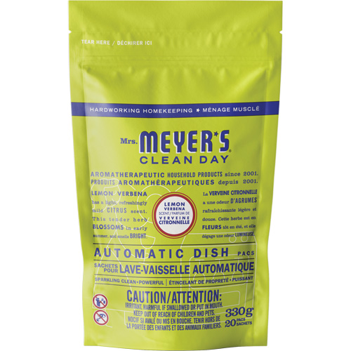 Mrs. Meyer's&reg; Clean Day Automatic Dish Pacs Detergent, Pods, 330 g, Lemon Verbena M & M Nord Ouest Inc