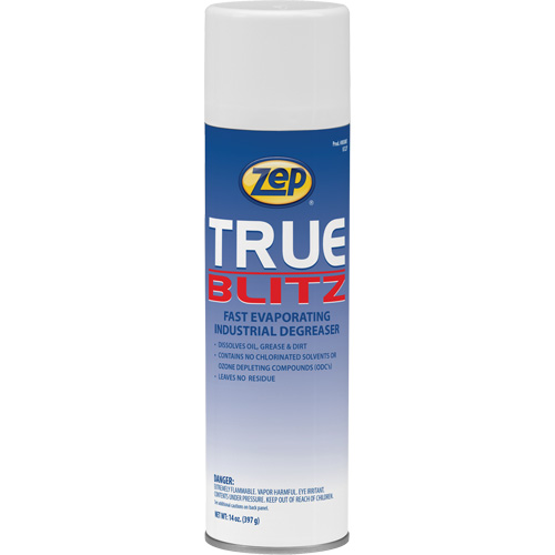True Blitz Fast-Evaporating Industrial Degreaser, 14 oz., Aerosol Can M & M Nord Ouest Inc