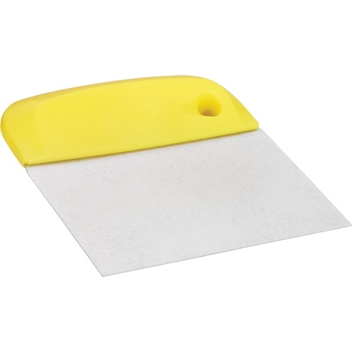 Flexible Stainless Steel Dough Cutter/Scraper, Yellow, 4-1/2" W x 5-3/4" L M & M Nord Ouest Inc