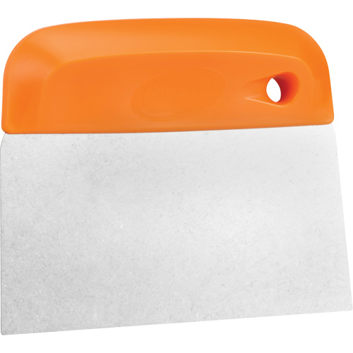 Flexible Stainless Steel Dough Cutter/Scraper, Orange, 4-1/2" W x 5-3/4" L M & M Nord Ouest Inc