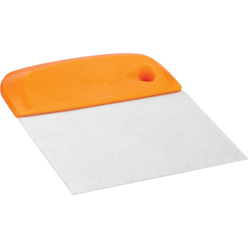 Flexible Stainless Steel Dough Cutter/Scraper, Orange, 4-1/2" W x 5-3/4" L M & M Nord Ouest Inc
