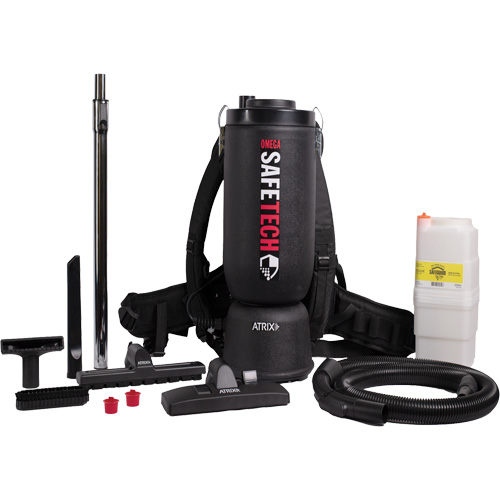 Omega SafeTech HEPA Backpack Vacuum M & M Nord Ouest Inc