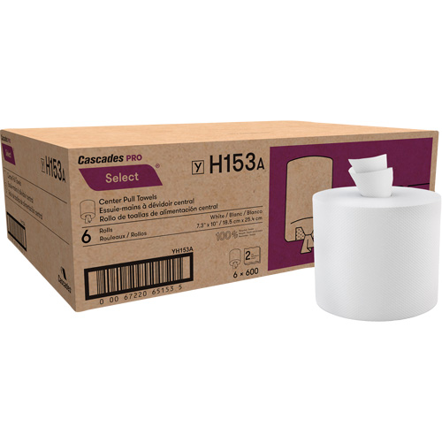 Paper Towel Roll, 2 Ply, Centre Pull, 550' L M & M Nord Ouest Inc