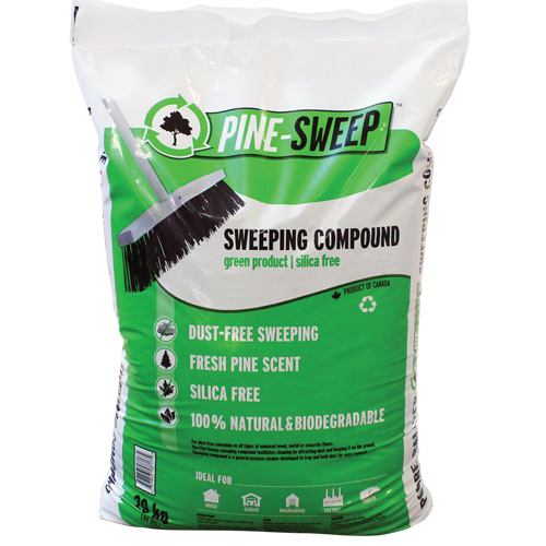 Pine Sweep Biodegradable Sweeping Compound, Bag, 44 lbs. (20 kg) M & M Nord Ouest Inc