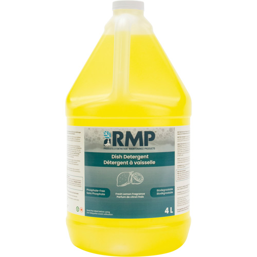 Impact Lemon Dish Detergent, Liquid, 4 L, Lemon M & M Nord Ouest Inc