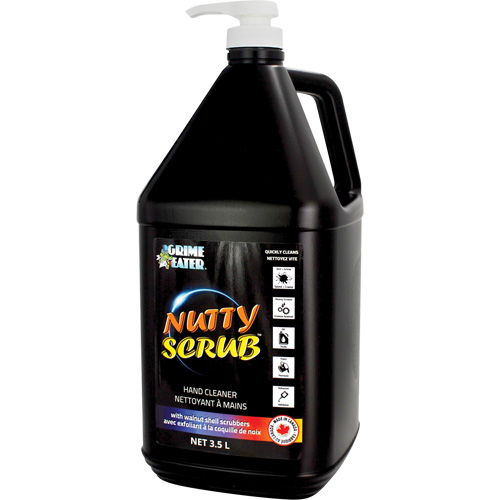 Nutty Scrub Hand Cleaner with Walnut Shell Scrubbers, Pumice, 3.5 L, Bottle, Unscented M & M Nord Ouest Inc