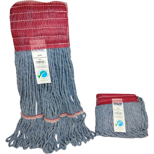T&ecirc;te de vadrouille &agrave; bande large, Antimicrobien/Finition de plancher/Sp&eacute;cialis&eacute;, Coton/Rayonne/Synth&eacute;tique, Style Boucle M & M Nord Ouest Inc