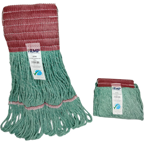 T&ecirc;te de vadrouille &agrave; bande large, Antimicrobien/Finition de plancher/Sp&eacute;cialis&eacute;, Coton/Rayonne/Synth&eacute;tique, Style Boucle M & M Nord Ouest Inc