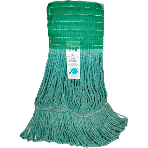 T&ecirc;te de vadrouille &agrave; bande large, Antimicrobien/Finition de plancher/Sp&eacute;cialis&eacute;, Coton/Rayonne/Synth&eacute;tique, Style Boucle M & M Nord Ouest Inc