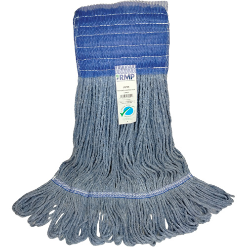 T&ecirc;te de vadrouille &agrave; bande large, Antimicrobien/Finition de plancher/Sp&eacute;cialis&eacute;, Coton/Rayonne/Synth&eacute;tique, Style Boucle M & M Nord Ouest Inc