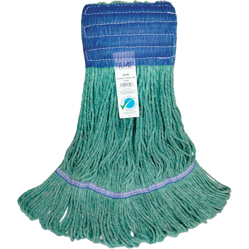 T&ecirc;te de vadrouille &agrave; bande large, Antimicrobien/Finition de plancher/Sp&eacute;cialis&eacute;, Coton/Rayonne/Synth&eacute;tique, Style Boucle M & M Nord Ouest Inc