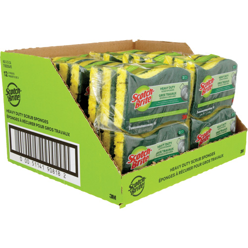 &eacute;ponge &agrave; r&eacute;curer pour les travaux intenses Scotch-Brite, &agrave; r&eacute;curer, 2-3/5" la x 4-2/5" l M & M Nord Ouest Inc