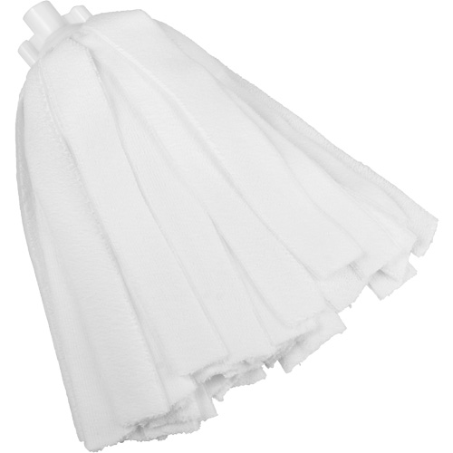 Socket Mop, White, Microfibre, Cut Style M & M Nord Ouest Inc