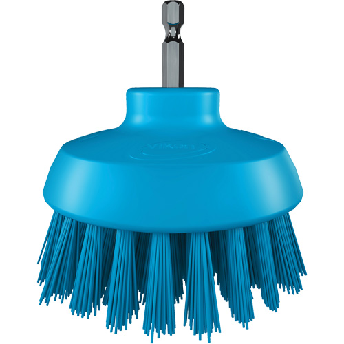 HyDrive Round Drill Brush, Extra Stiff Bristles, 3-1/10" Long, Blue M & M Nord Ouest Inc