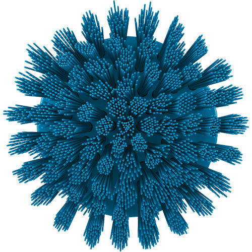 HyDrive Round Drill Brush, Extra Stiff Bristles, 3-1/10" Long, Blue M & M Nord Ouest Inc