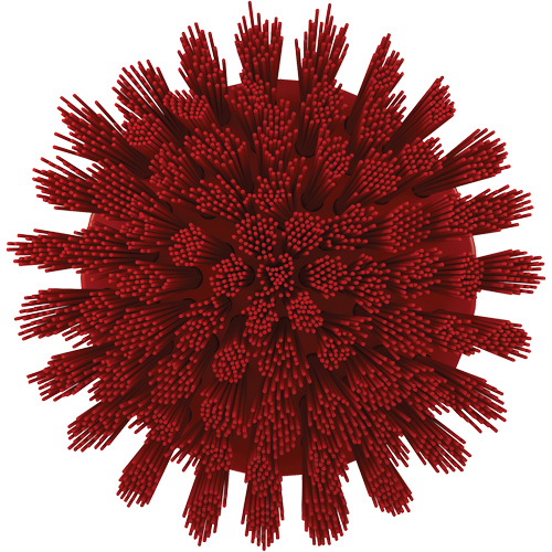 Brosse ronde HyDrive pour perceuse, Soies Tr&egrave;s ferme, Longueur de 3-1/10", Rouge M & M Nord Ouest Inc