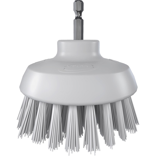 Brosse ronde HyDrive pour perceuse, Soies Tr&egrave;s ferme, Longueur de 3-1/10", Blanc M & M Nord Ouest Inc