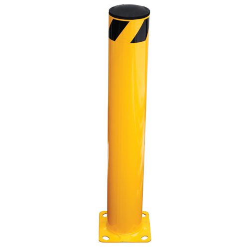 Safety Bollard, Steel, 36" H x 5.5" W, Yellow M & M Nord Ouest Inc