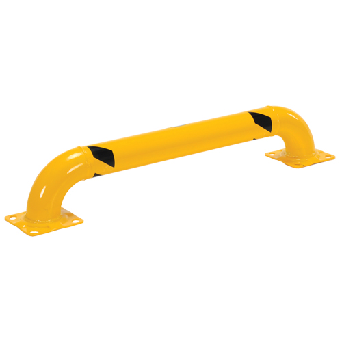 Low Profile Rack Guards, 4' W x 0.75' H, Yellow M & M Nord Ouest Inc