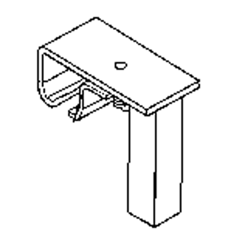 Support de rail &agrave; roulement pour quincaillerie de support au plancher M & M Nord Ouest Inc