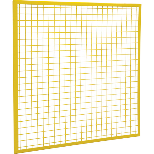 Composantes pour partitions & cloisons grillag&eacute;es - Panneaux, 4' h x 4' la, Jaune M & M Nord Ouest Inc