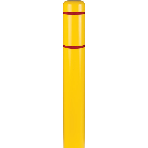 Polyethylene Bollard Covers, 6-5/8" Dia. x 72" L, Yellow M & M Nord Ouest Inc