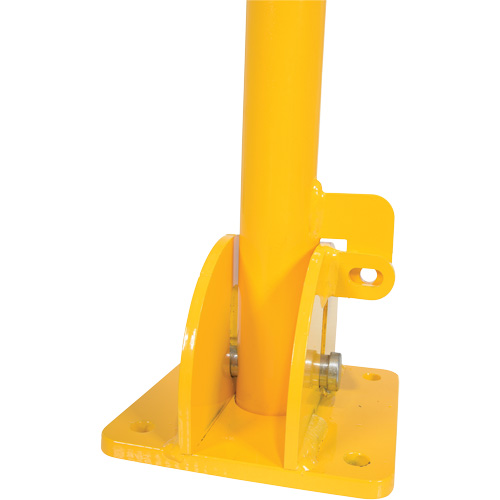 Fold-Down Bollards, Steel, 42" H x 1-3/4" W, Yellow M & M Nord Ouest Inc