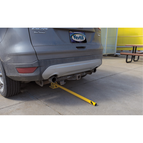 Fold-Down Bollards, Steel, 42" H x 1-3/4" W, Yellow M & M Nord Ouest Inc