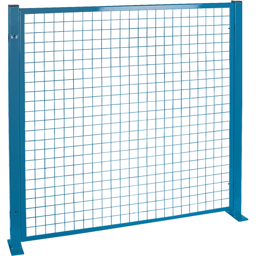 Protecteurs de p&eacute;rim&egrave;tre - Style treillis m&eacute;tallique, 4' h x 4' la, Bleu M & M Nord Ouest Inc