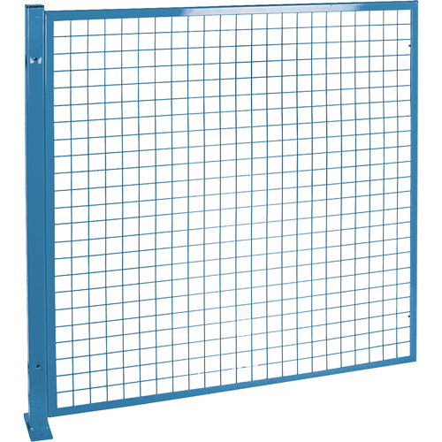 Protecteurs de p&eacute;rim&egrave;tre - Style treillis m&eacute;tallique, 4' h x 4' la, Bleu M & M Nord Ouest Inc