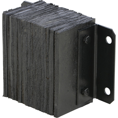 Laminated Dock Bumper, Horizontal, Rubber, 12" W x 6" D x 10" H M & M Nord Ouest Inc