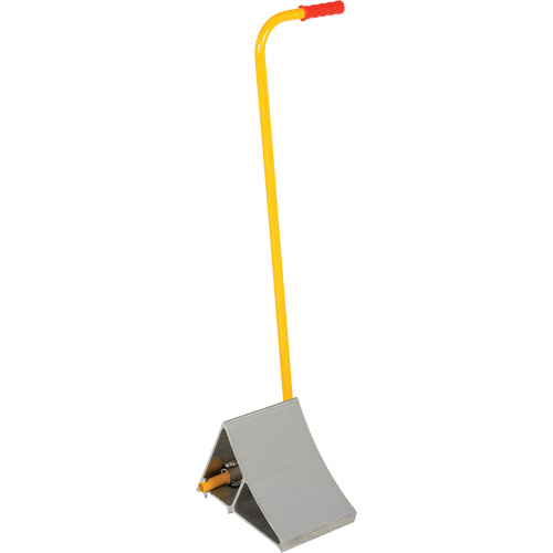 Aluminum Wheel Chock With Handle, 7" W x 11-7/8" D x 7-11/16" H M & M Nord Ouest Inc