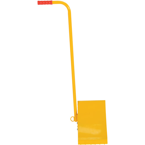 Ergo Handle Wheel Chock, Steel, Yellow, 8" W x 10-3/4" D x 9-1/8" H M & M Nord Ouest Inc