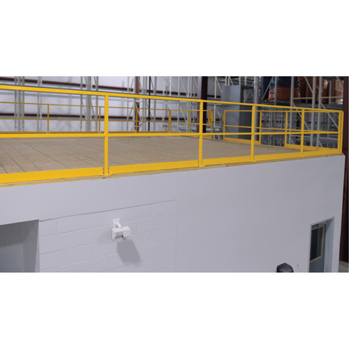 Mezzanine Safety Gate, 68-1/2" L x 42" H, 80-1/16" Raised, Yellow M & M Nord Ouest Inc