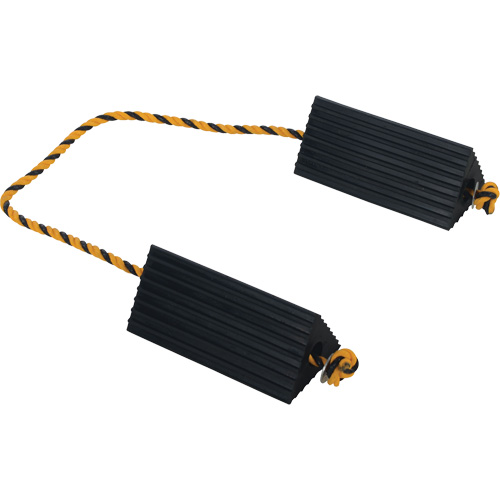 Airline Wheel Chock, 5" x 10" x 4-1/2", Black M & M Nord Ouest Inc