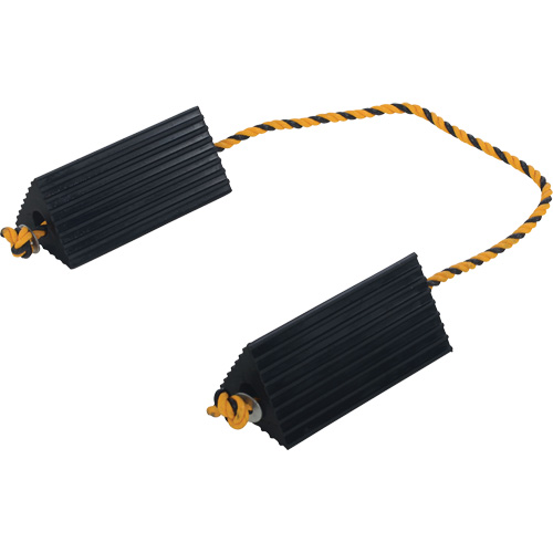 Airline Wheel Chock, 5" x 10" x 4-1/2", Black M & M Nord Ouest Inc