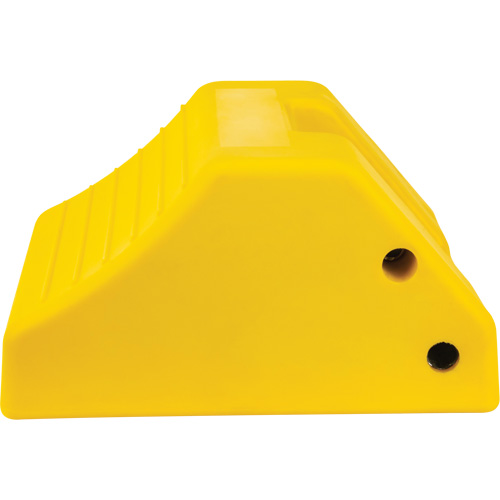 Heavy-Duty Wheel Chocks, Urethane, Yellow, 15-1/2" W x 17-7/10" D x 10" H M & M Nord Ouest Inc