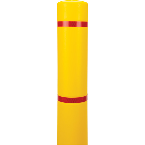 Polyethylene Bollard Cover, 4-1/2" Dia. x 64" L, Red/Yellow M & M Nord Ouest Inc
