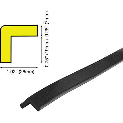 E Profile 5M Corner Protection Bumper Guard M & M Nord Ouest Inc